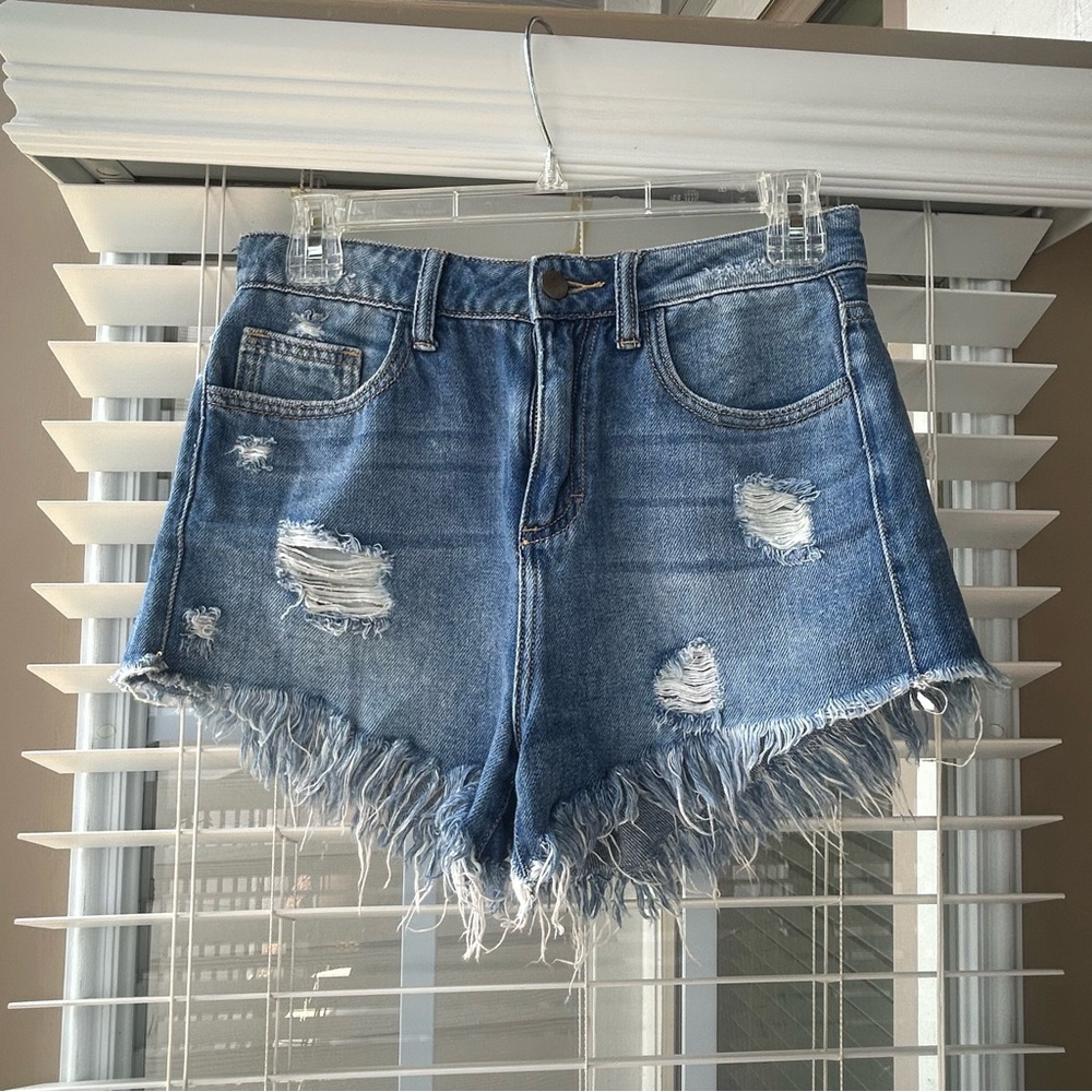 Distressed  Denim Women Shorts